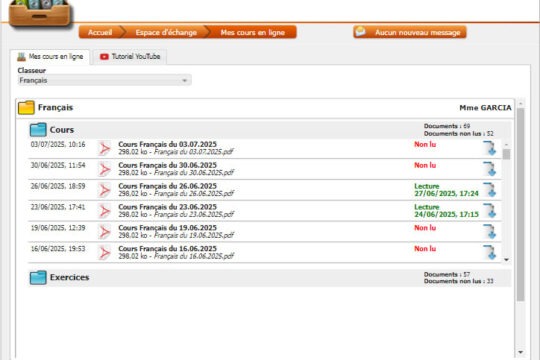 Cours en ligne